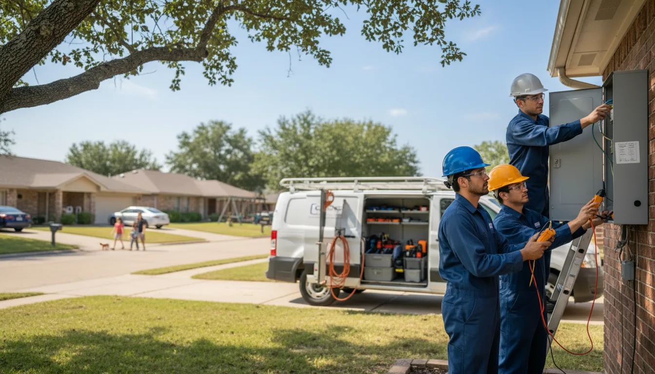 Certified electrician providing emergency electrical services in Winger, MN
